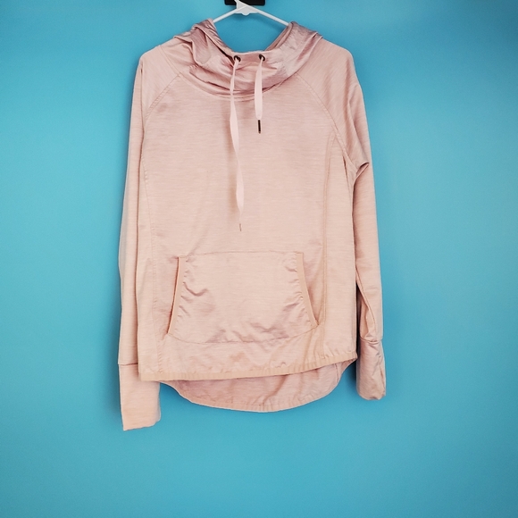 90 Degree By Reflex Size Large Athletic Light Pink Hoodie Pullover - Picture 1 of 5